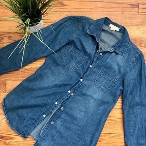 Denim button up